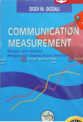Communication measurement: Konsep dan aplikasi pengukuran kinerja public relations