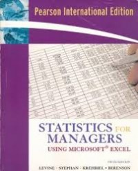 Image of Statistics for Managers using Microsoft Excel