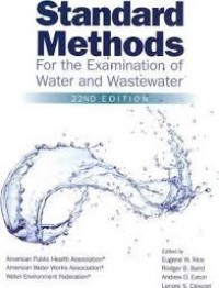 Standard Methods for The Examination of Water and Wastewater