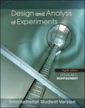 Design and Analysis of Experiments