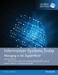 Image of Information systems today : managing in the digital world