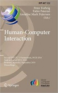 Image of Human - Computer Interaction: Second IFIP TC13 Symposium, HCIS 2010 Held as Part of WCC 2010. Brisbane, Australia, September 20-23, 2010 Proceedings