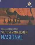 Bahan ajar bidang studi sistem manajemen nasional