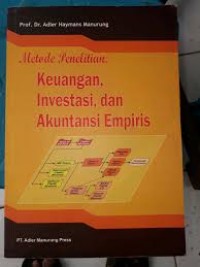 Image of Metode Penelitian Keuangan, Investasi dan Akuntansi Empiris