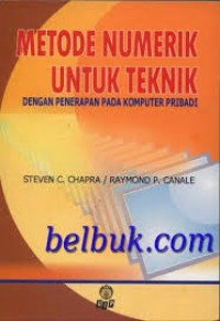 Image of Metode numerik untuk teknik : Dengan penerapan komputer pribadi