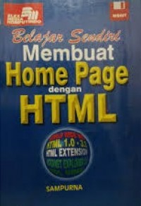 Image of Belajar sendiri membuat Home Page dengan HTML