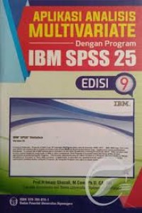 Image of Aplikasi analisis multivariete:dengan program IBM SPSS 23