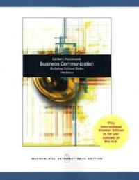 Image of Business Communication: Building Critical Skills 5th Ed